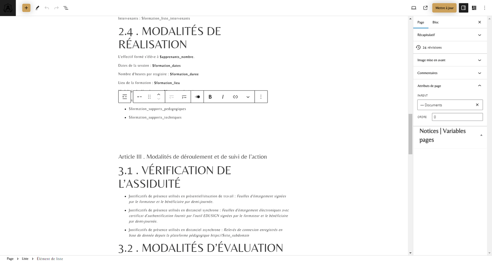 creation de documents automatises personnalises qualiopi